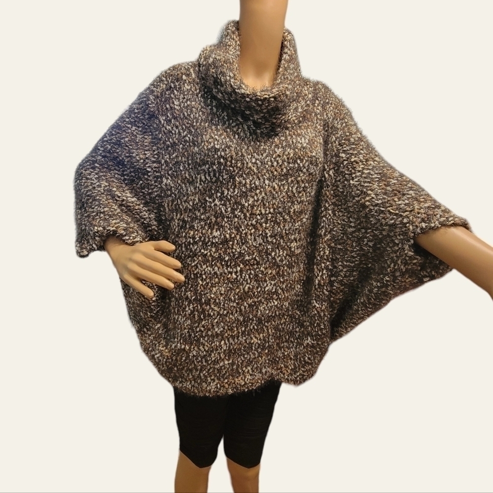 Bob Timberlake Sz s/xs Womens Sweater Dolman Langenlook Cowl Eyelash knit T27